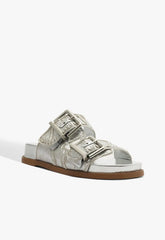 Lupita Buckle Sporty Metallic Sandal