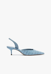 Paola Mid Stiletto Blue Pump