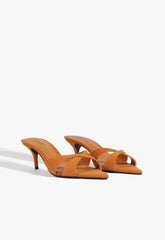 Hilda Leaf Mule Suede Sandal