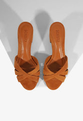 Keefa Block Mule Suede Sandal