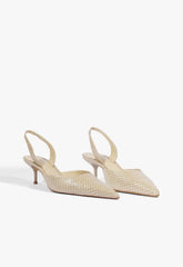 Paola Mid Leather Pump