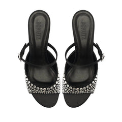 Louise Low Satin Sandal