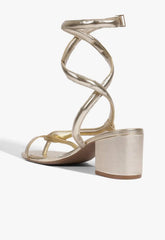 Cleo Metallic Leather Sandal