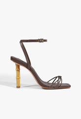 Haven Bamboo Leather Stiletto Sandal