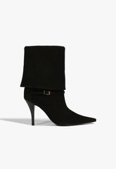Rudy Buckle Suede Bootie