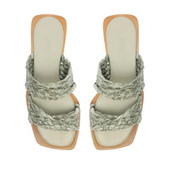 Amani Straw Flat Sandal