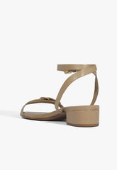 Aurora Mid Block Leather Sandal