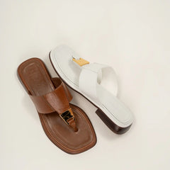 Salma Leather Flat Sandal