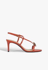 Azure Mid Embellished Leather Sandal