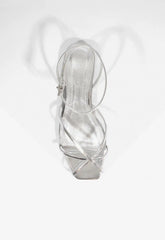 Caeline Buckle Metallic Sandal