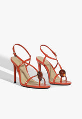 Azure Embellished Leather Sandal