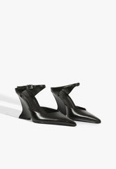 Siena Buckle Mule Leather Pump