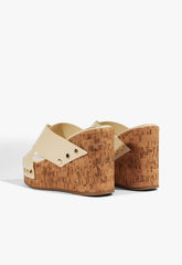 Serena Leather Wedge Sandal