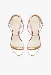 Skye Mid Block Specchio Leather Sandal