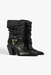 Sable Leather Bootie