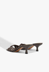 Tara Mule Mid Leather Sandal