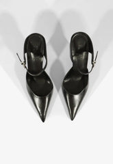 Siena Buckle Mule Leather Pump