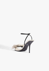 Elodie Buckle Bow Leather Sandal