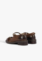 Dafne Leather Flat