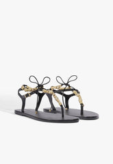 Nia Leather Flat Sandal