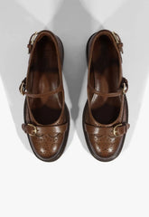 Dafne Leather Flat