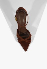 Hilda Leaf Suede Sandal