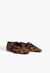 Vick Buckle Calf Hair Ballet Flat