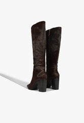 Mikki Up Block Hair Calf Boot