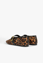 Courtney Buckle Hair Calf Flat