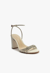 Jewell Block Nappa Leather Sandal