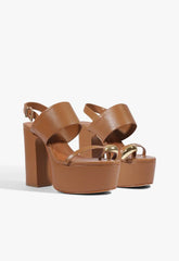 Mandy Platform Leather Sandal