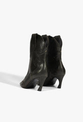 Maryann Curve West Leather Bootie