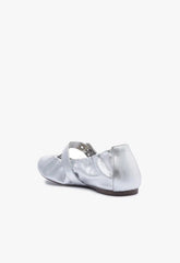 Calita Metallic Leather Flat