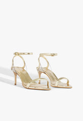 Skye Leaf Mid Metallic Sandal