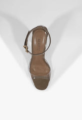 Scarlett Block Vinyl Patent Sandal