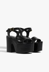 Tuke Leather Platform Sandal