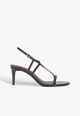 Azure Mid Patent Sandal