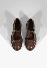 Dafne Leather Flat