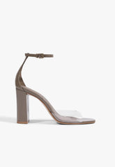 Scarlett Block Vinyl Patent Sandal