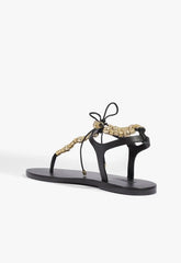Nia Leather Flat Sandal