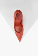 Lexi High Sculptural Red Pump