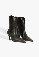 Maryann Curve West Leather Bootie