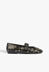 Eiza Leather Flat