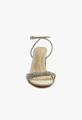 Jewell Block Nappa Leather Sandal