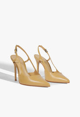 Boris High Stiletto Beige Pump