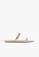 Nylle Metallic Flat Sandal