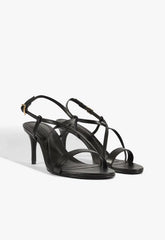 Avaline Leather Stiletto Sandal