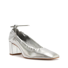Bethany Mid Block Leather Pump