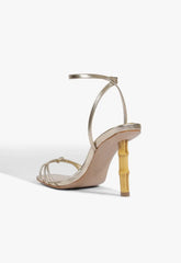Haven Bamboo Leather Stiletto Sandal