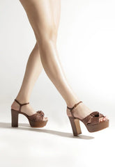 Marbella Leather Platform Sandal